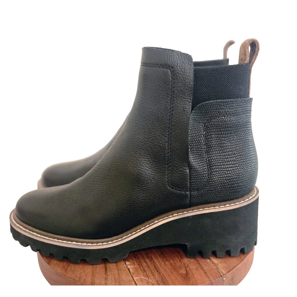 Dolce Vita Huey H2O Waterproof Black Bootie 8 - Picture 4 of 12